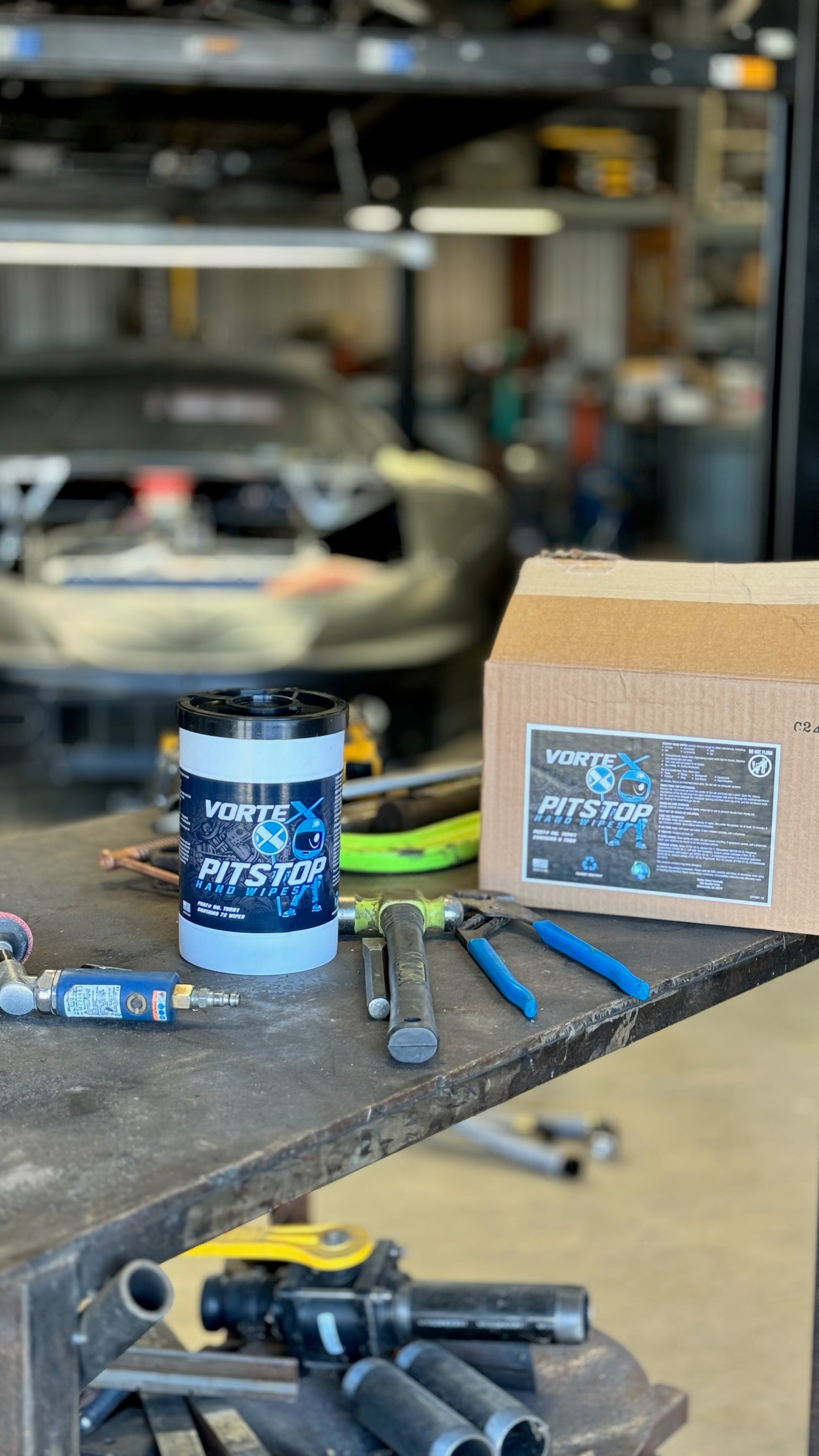 Vortex “Pit Stop” Hand Wipes - Single Tub