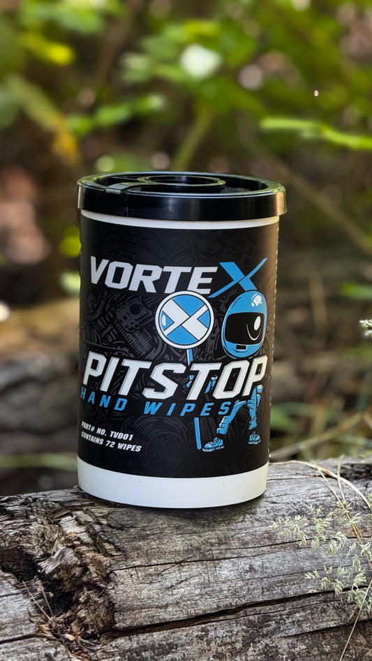 Vortex “Pit Stop” Hand Wipes - Single Tub